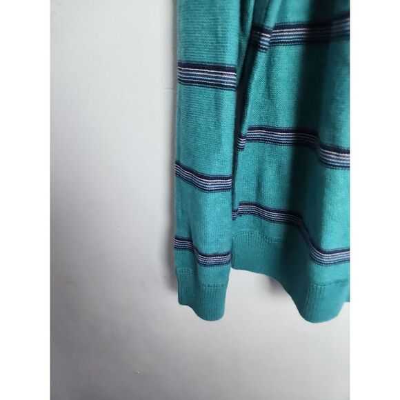 G.H. Bass & Co. Men Teal Blue & Green 100% Cotton Pullover Sweater size XL - Picture 2 of 8